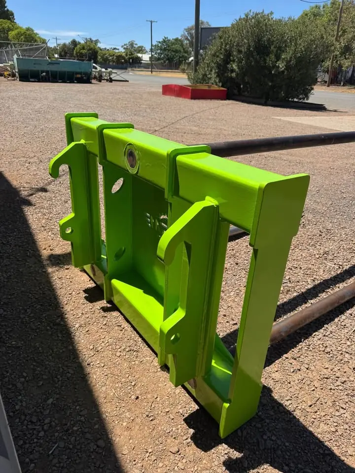 Pair of Ultimate Ag bale grab frames fabricated at the Ryan Mason Engineering workshop